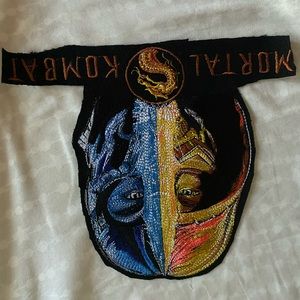 Mortal Kombat iron on patch large jacket backing just get it and iron on